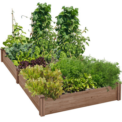 Algreen 4 ft x 4 ft Wood Raised Garden Bed & Reviews | Wayfair